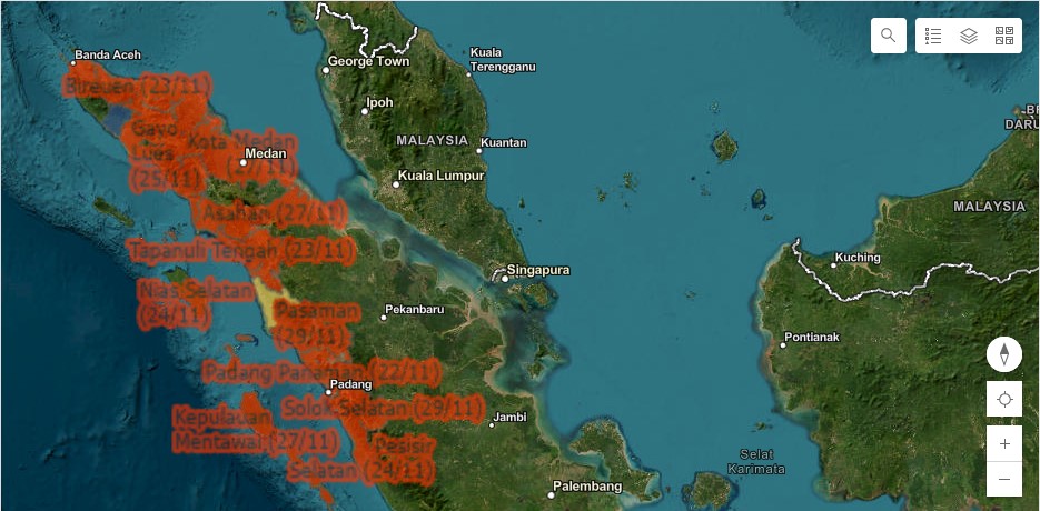 Update Bencana Pulau Sumatera: Korban Meninggal Tembus 1.053 Jiwa, 147 Ribu Rumah Rusak di 52 Kabupaten/Kota