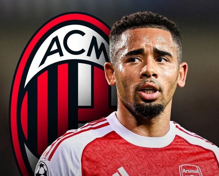 Pemain Arsenal Gabriel Jesus yang ditawarkan kepada AC Milan.