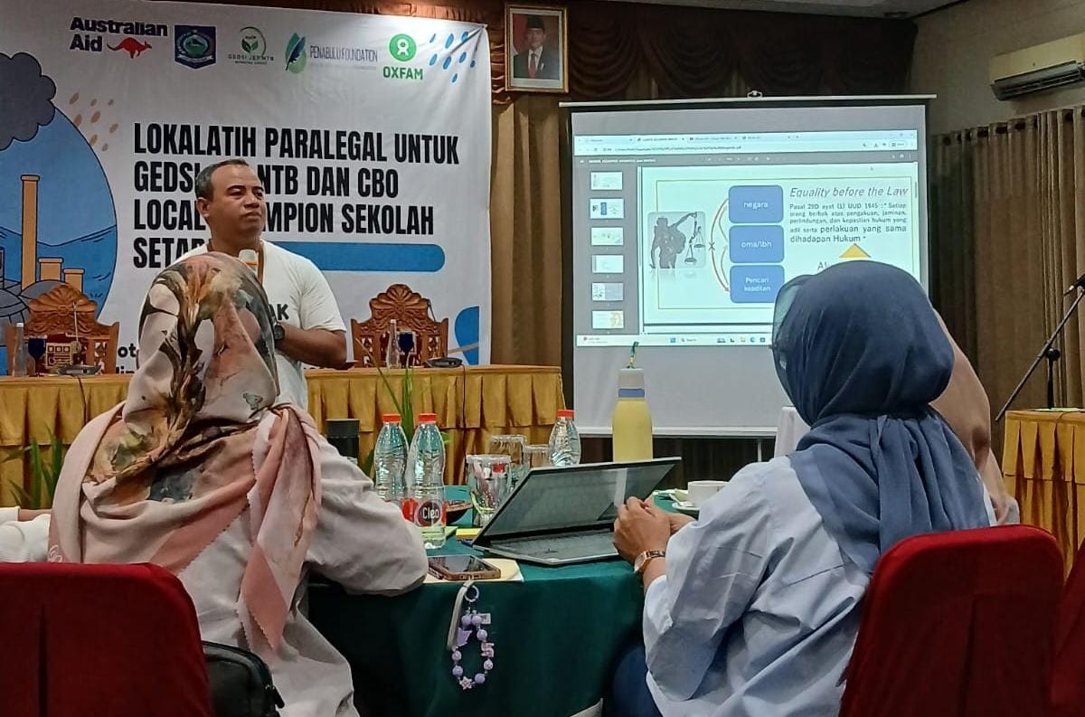 Pengacara Publik PBHM NTB Yan Mangandar Putra menegaskan bahwa Paralegal adalah sosok strategis yang menjadi