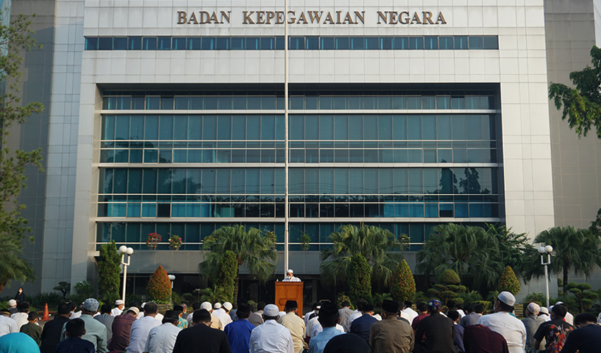 Halaman kantor BKN Pusat.