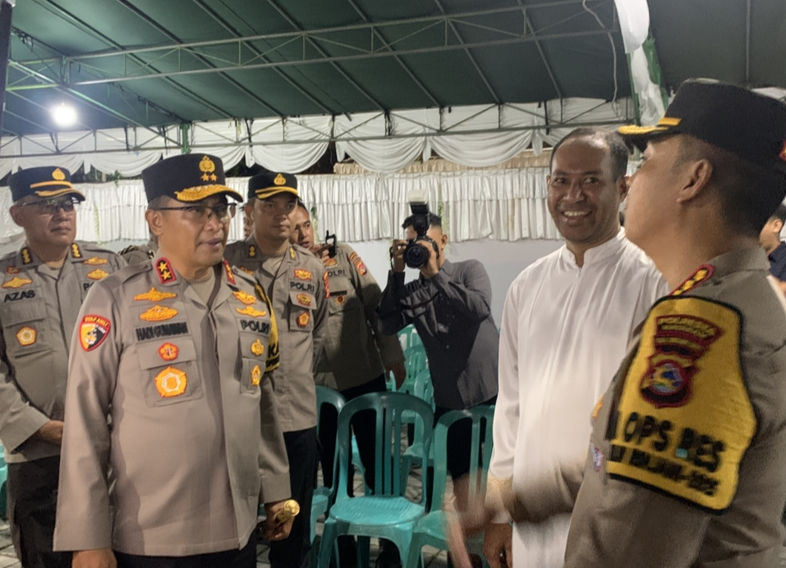 Kapolda NTB memantau langsung Ibadah Malam Natal