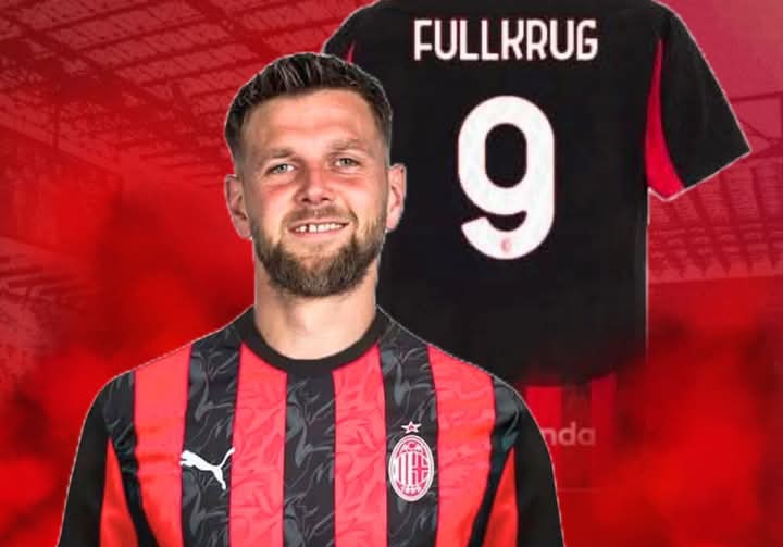 Niclas Fullkrug, striker baru AC Milan yang kabarnya memilih nomor 9.