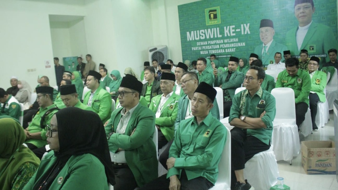Para peserta dari sejumlah DPC PPP mengikuti Muswil DPW PPP NTB, Rabu (24/12).