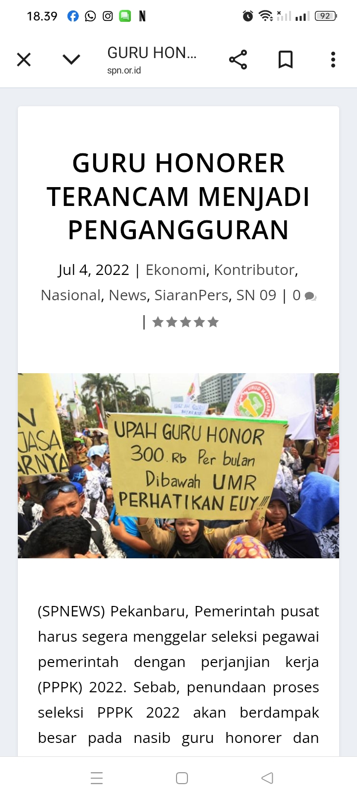 Kabar bahagia bagi kalangan guru honorer yang ada di seluruh Indonesia. Pemerintah memutuskan menaikan insentif guru honorer per 1 Januari 2026.