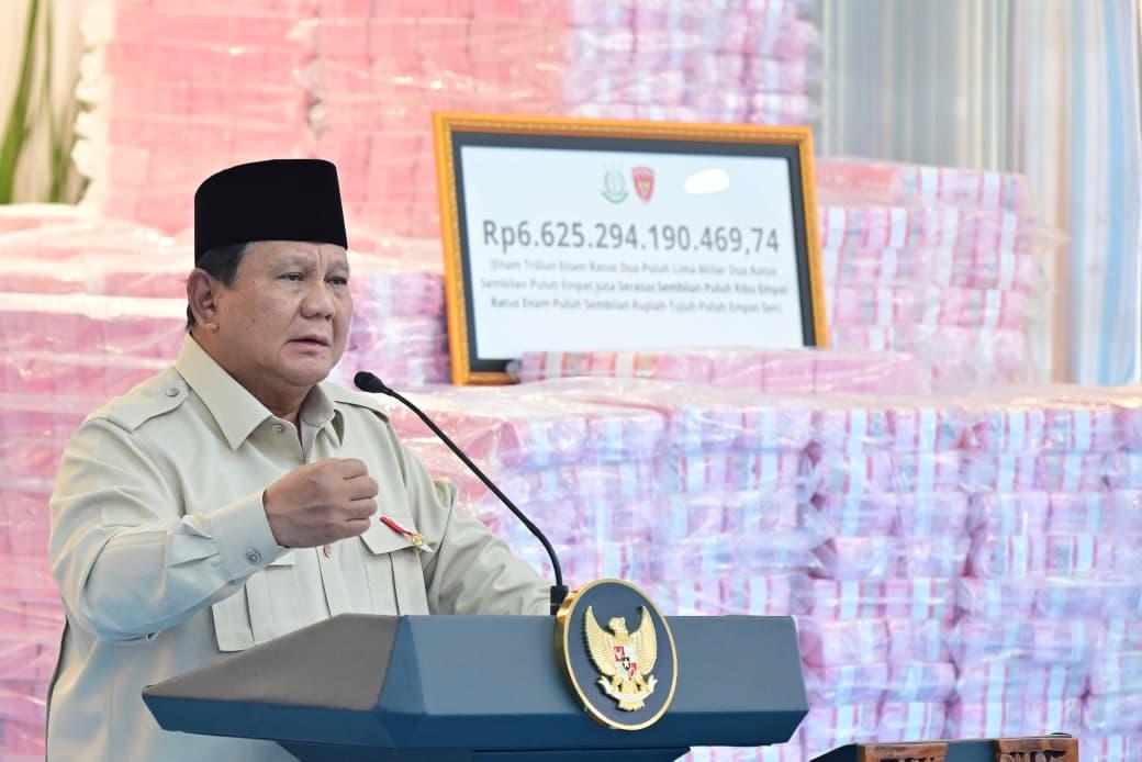 Prabowo: Penyelamatan Rp6,6 Triliun Hanyalah Langkah Awal
