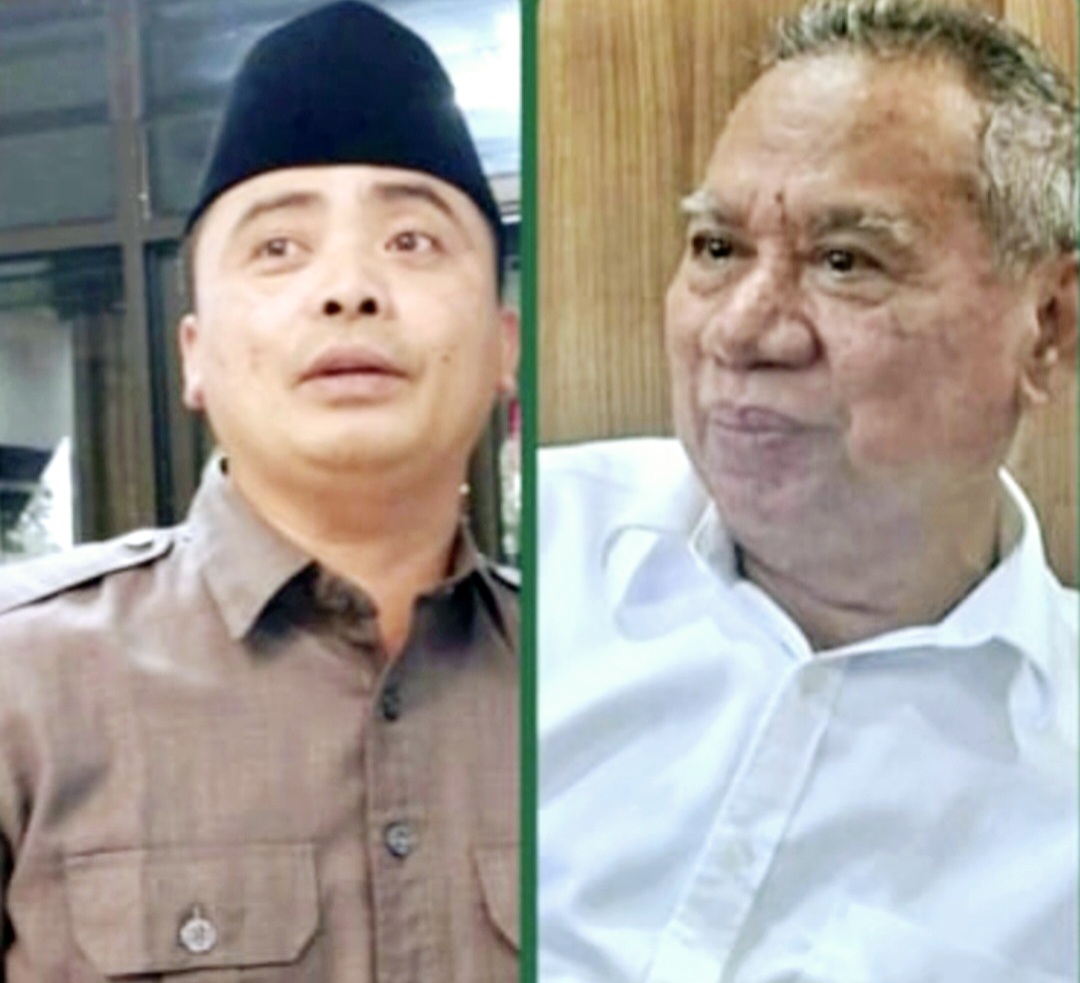 Sekretaris DPW PPP NTB Mohammad Akri (kiri) menilai Muswil ke-9 DPW PPP NTB tidak sah. Sedangkan Ketua DPW H Muzihir (kanan) menyatakan sah karena dihadiri Ketua Umum Mardiono.