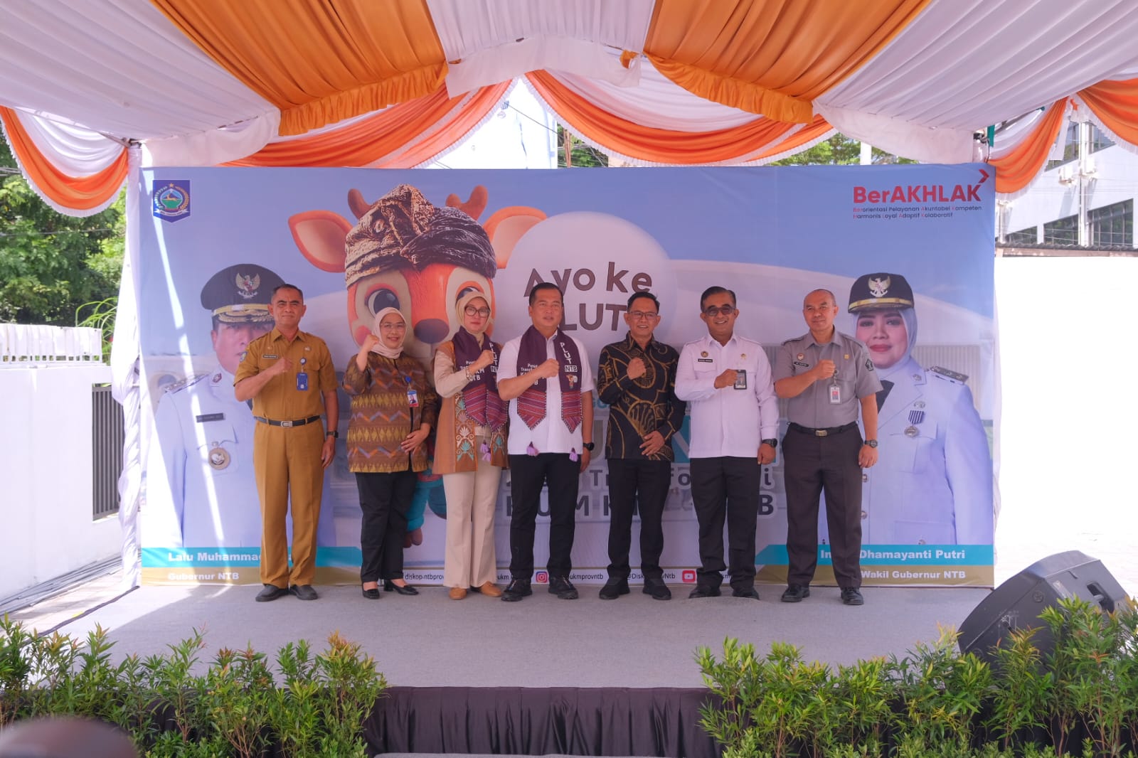 Kemenkum HAM NTB dukung launching PLUT KUMKM NTB, pusat layanan terpadu untuk transformasi dan penguatan UMKM daerah.