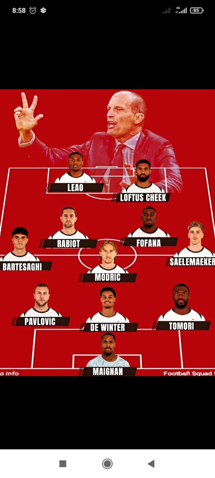 Salah satu opsi strategi yang mungkin diturunkan AC Milan menghadapi Cagliari.