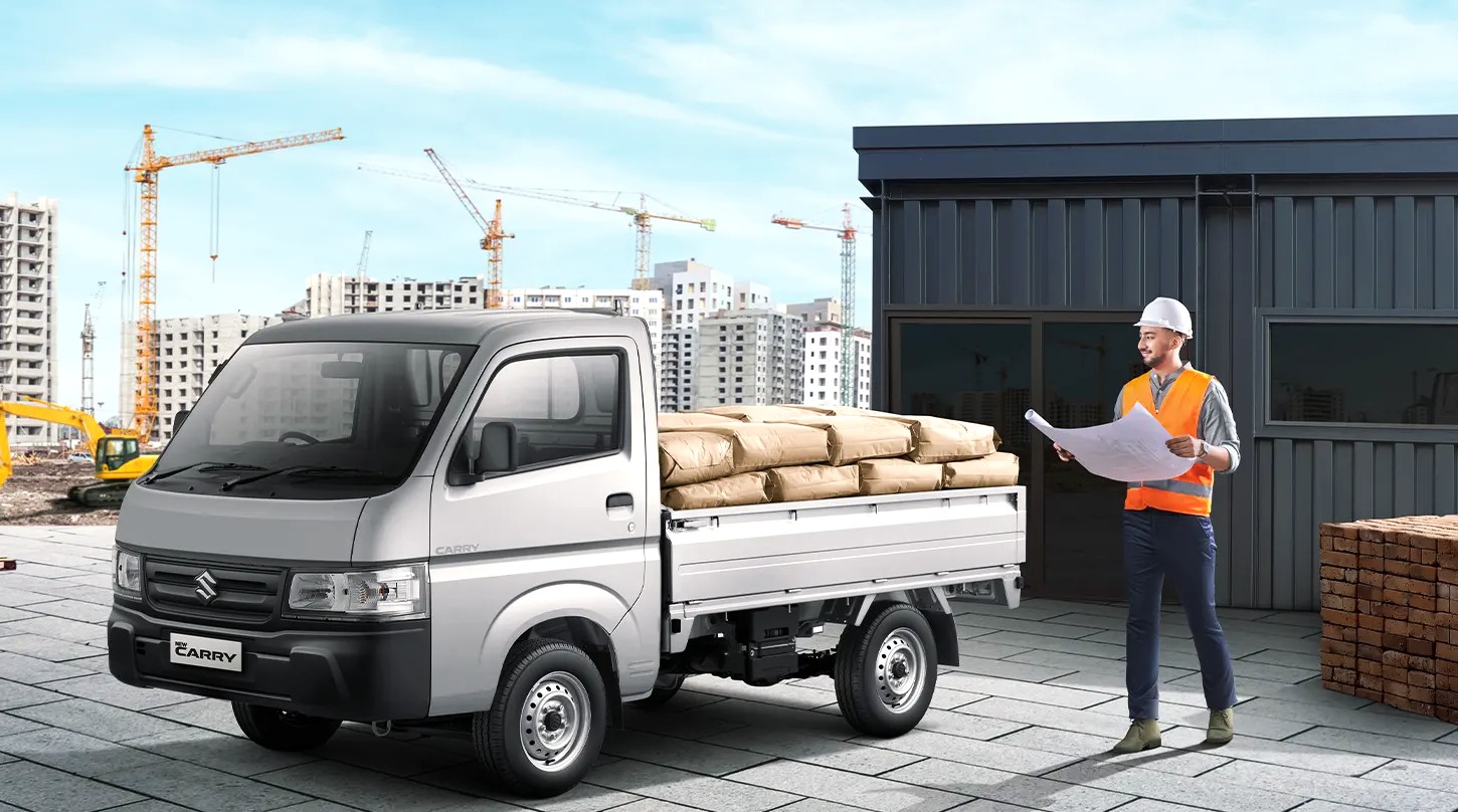 WAJAH BARU: Tampilan baru Suzuki New Carry Series yang lebih segar dengan kapasitas angkut satu ton.