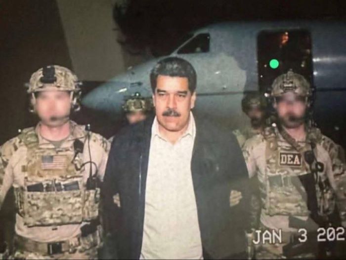 Presiden Venezuela Nicol&aacute;s Maduro dalam tahanan AS usai operasi militer mendadak yang diperintahkan Presiden Donald Trump.