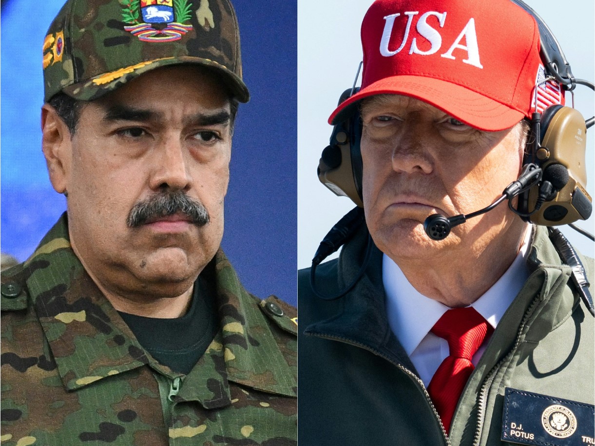 Maduro dijadwalkan menjalani sidang pertama di Pengadilan Federal Manhattan hari ini (5/1) dengan tuduhan, versi Gedung Putih yakni, terlibat dalam narkoterorisme. Foto kanan, Nicolas Maduro.
