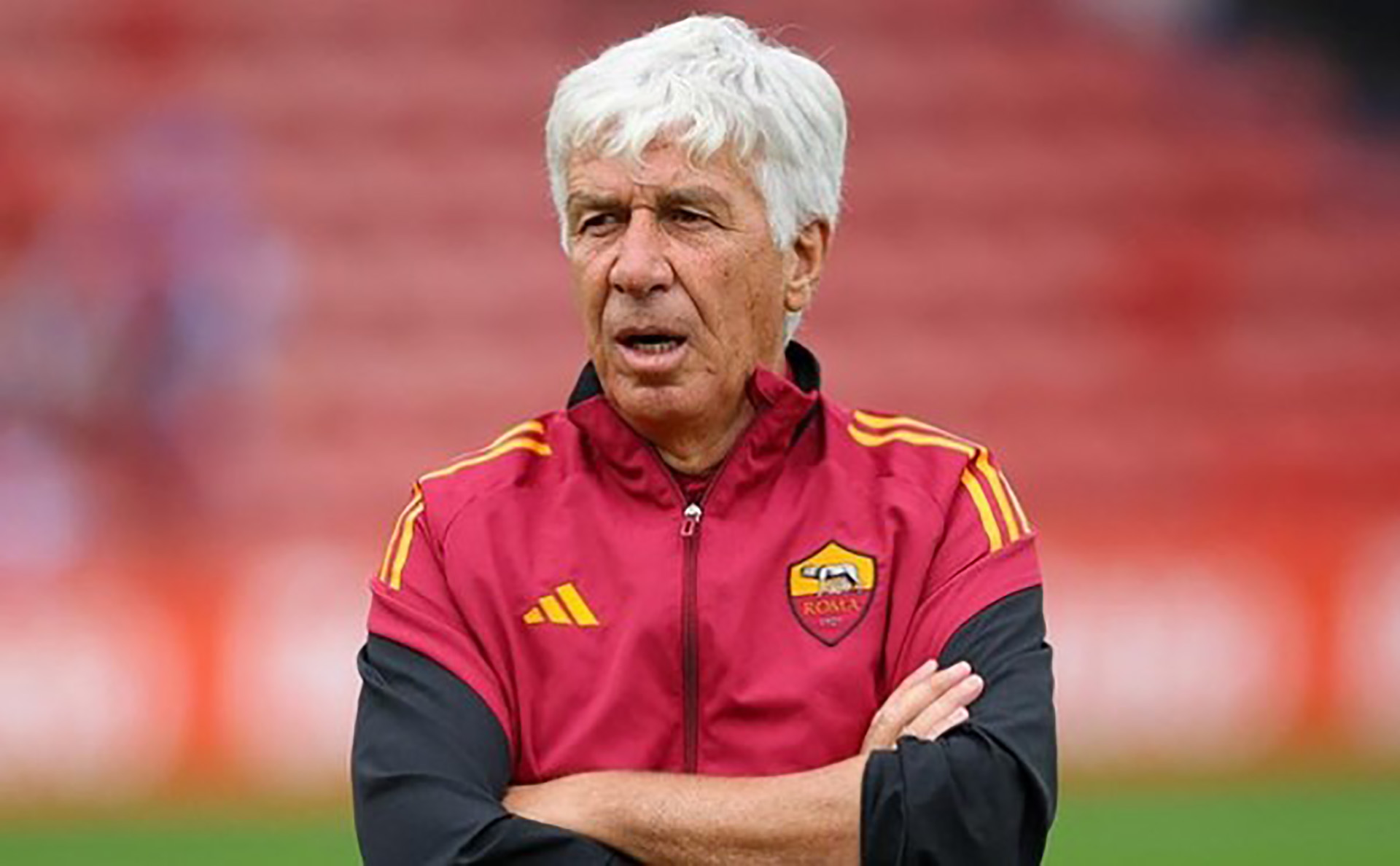 Pelatih AS Roma Gian Piero Gasperini.