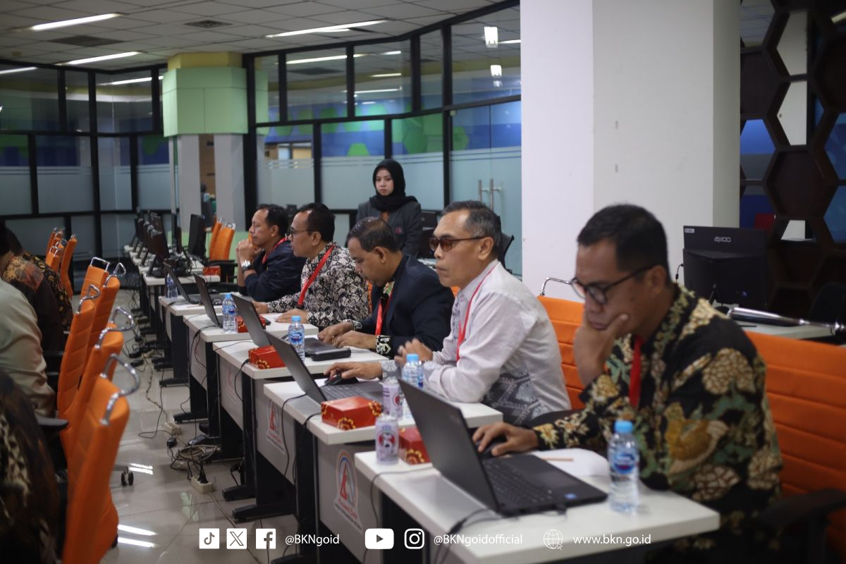 Para kandidat calon  Sekda NTB saat mengikuti proses asesmen dari unit Pusat Penilaian Kompetensi ASN BKN, pada akhir Desember 2025 lalu.