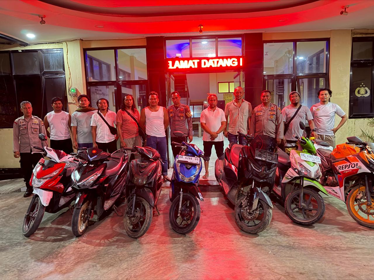 TERUNGKAP: Enam unit sepeda motor kasus curanmor berhasil diamankan Polres Loteng, Kamis (8/1).