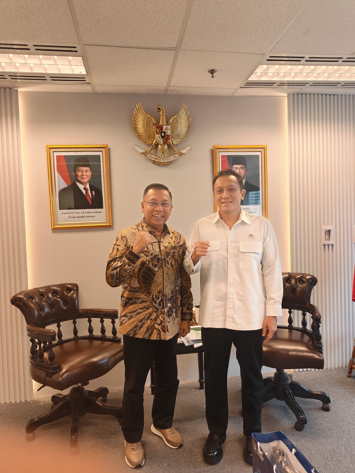 MINTA DUKUNGAN: Wali Kota Bima HA Rahman H Abidin menemui Wamen Lingkungan Hidup Diaz Hendropriyono di Jakarta, Kamis (8/1).