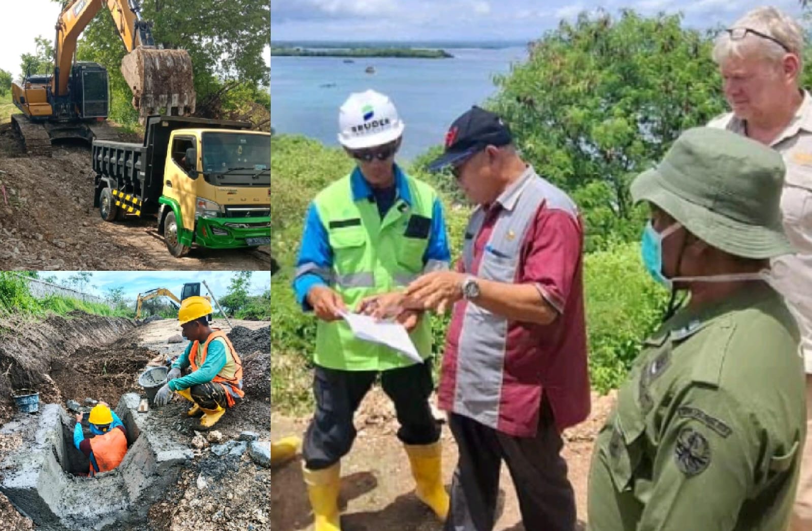 Tim dari Dinas LHK Provinsi NTB saat turun meninjau pembangunan Ekowisata PT ESL di Tanjung Ringgit Lombok Timur, Kamis (8/1).