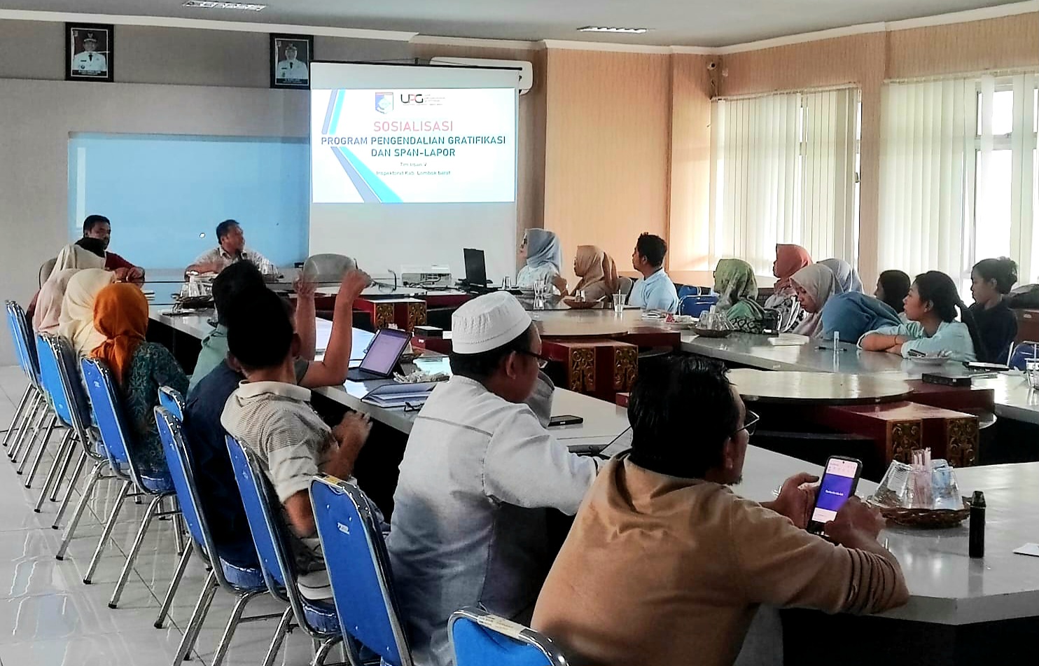 TINGKATKAN KAPASITAS: Inspektorat Lobar melaksanakan kajian peningkatakan kapasitas Aparat Pengawasan Intern Pemerintah (APIP), Jumat (9/1) pekan lalu.