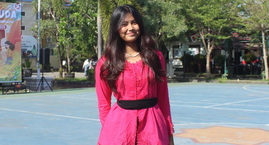 Ni Kadek Nilam Wirasana Putri, salah satu siswa SMAN 3 Mataram lolos Olimpiade Bahasa Jerman Nasional.