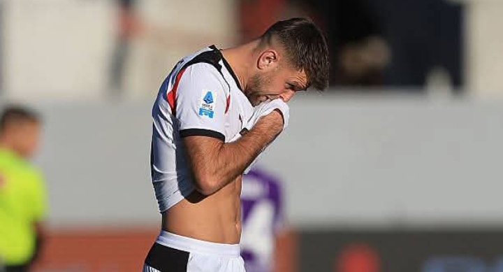 Niclas Fullkrug, striker baru AC Milan yang belum mencetak gol saat diturunkan sebagai starter dalam laga kontra Fiorentina.