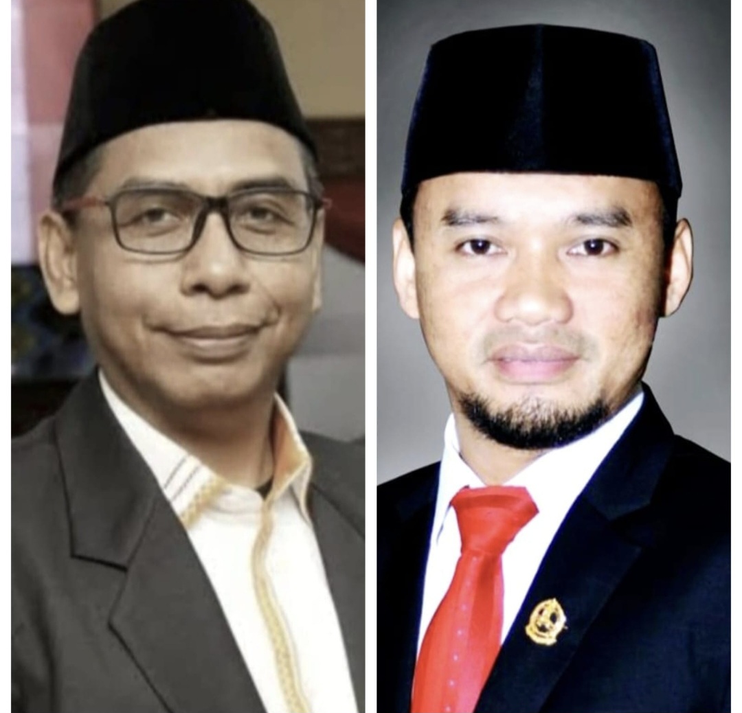 Anggota Fraksi PKS DPRD NTB Sambirang Ahmadi (kiri) dan Sekretaris Fraksi Gerindra DPRD NTB Lalu Wirajaya.