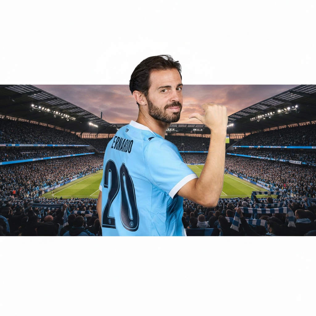 Bernardo Silva, pemain Manchester City yang didekati AC Milan. 