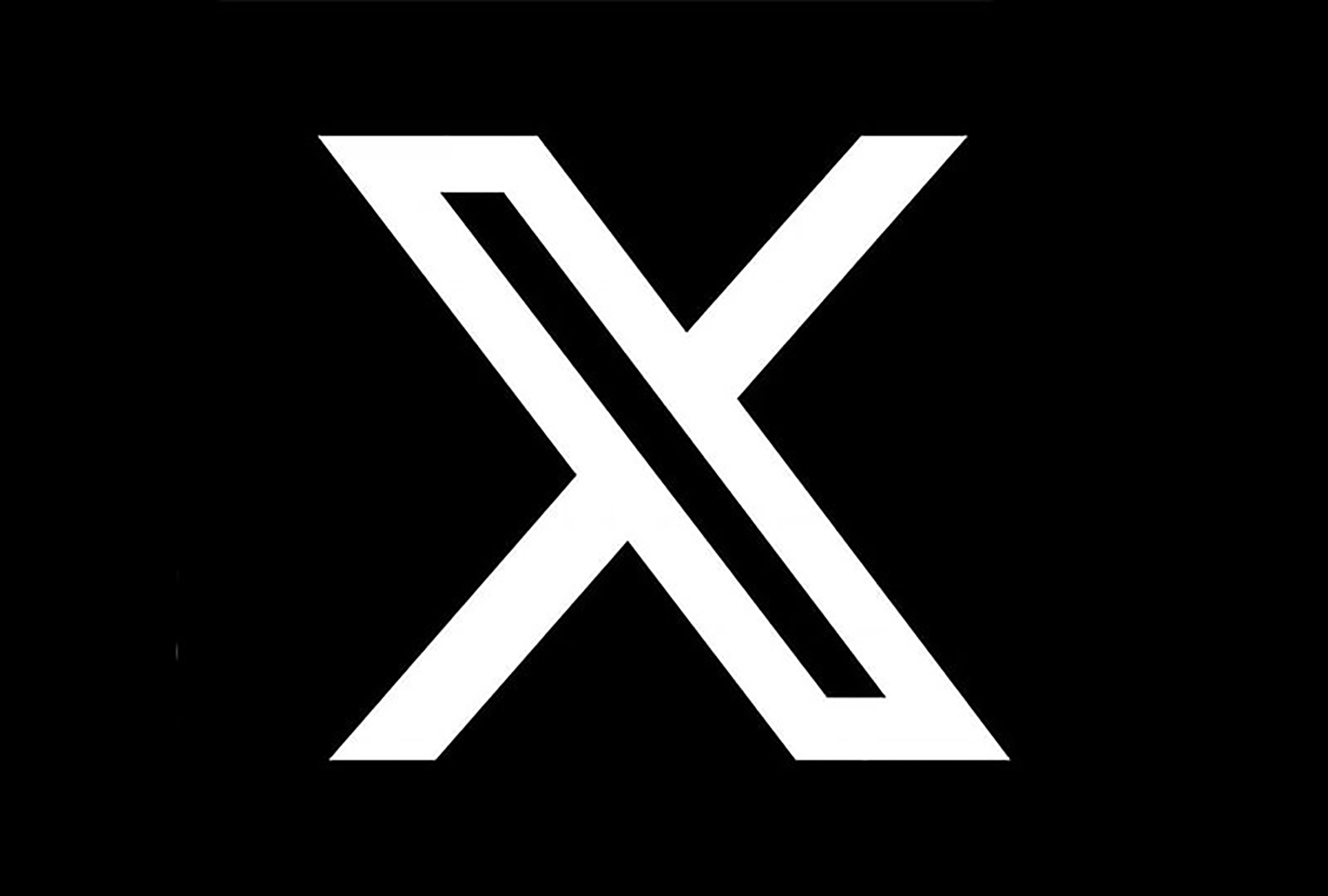 Logo media sosial X.