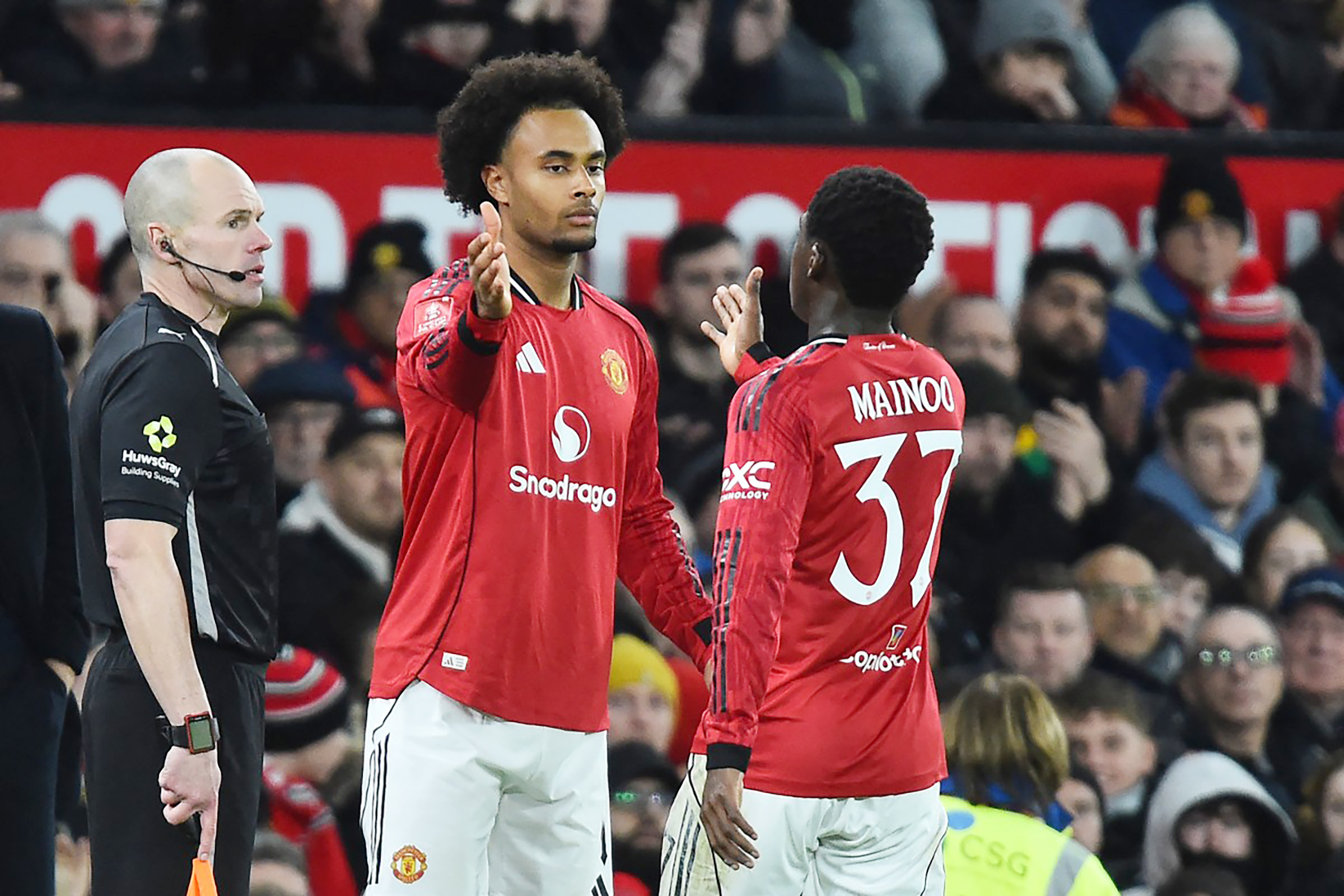    Pertandingan antara Manchester United melawan Brighton and Hove Albion di Stadion Old Trafford, pada 11 Januari 2026. (Foto: Peter Powell / AFP)