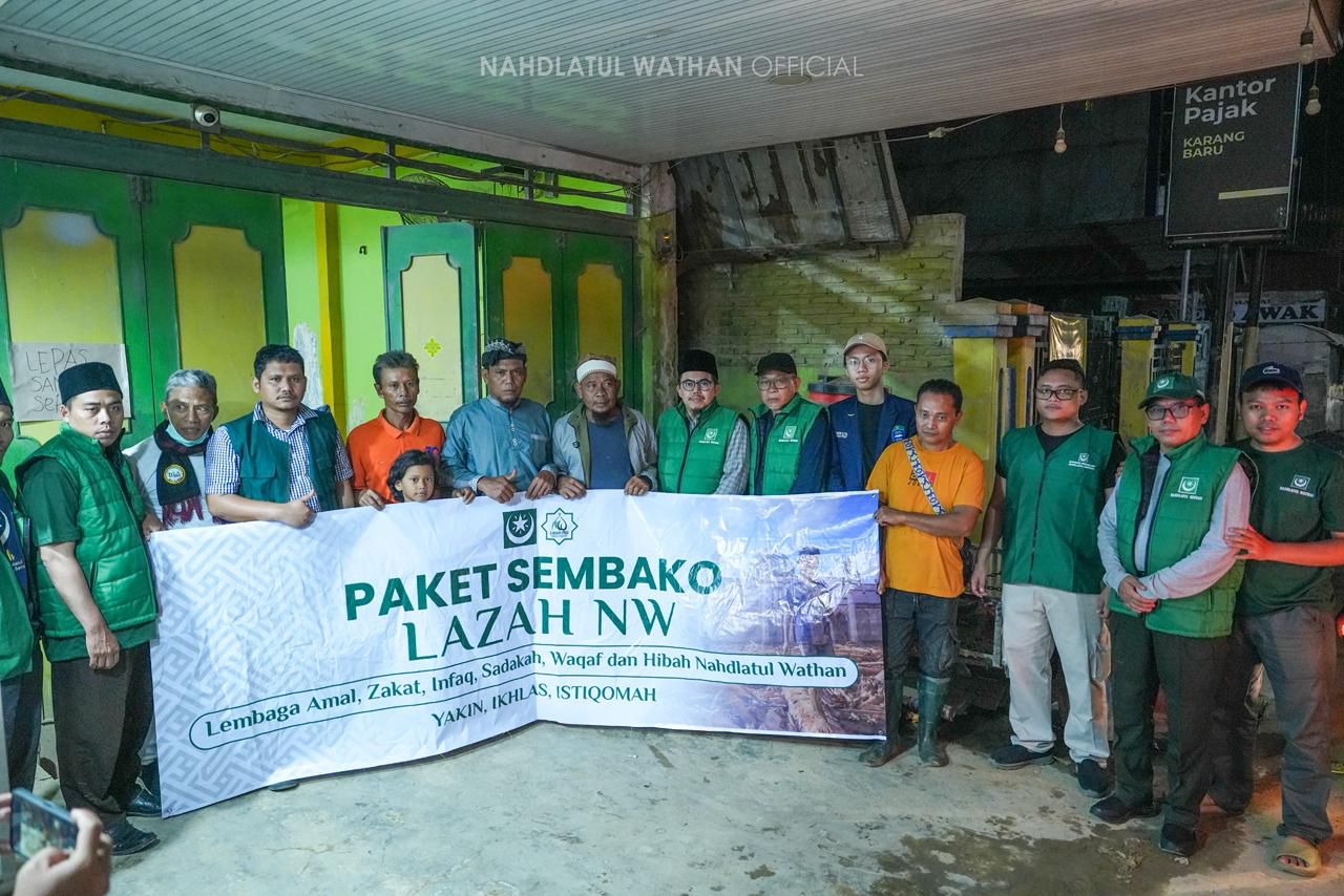 Lembaga Amil Zakat, Infak, Sedekah, dan Wakaf Nahdlatul Wathan (LAZAH NW), organisasi ini menyalurkan bantuan pemulihan pascabencana banjir bandang Sumatra.
