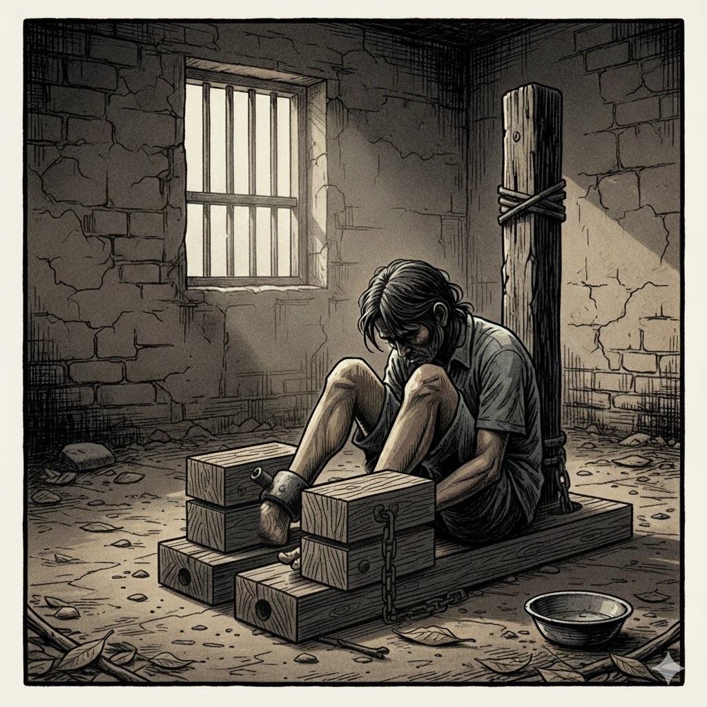 Ilustrasi pasung.