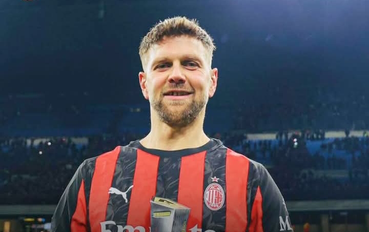 Niclas Fullkrug meraih penghargaan MPV usai laga AC Milan vs Lecce yang berakhir 1-0.