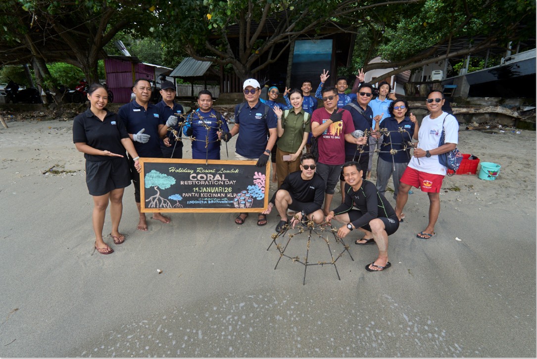 Sebagai bagian dari rangkaian Sustainability Festival dalam rangka memperingati 30 tahun Holiday Resort Lombok, kegiatan Coral Restoration Day telah sukses diselenggarakan pada 14 Januari 2026.