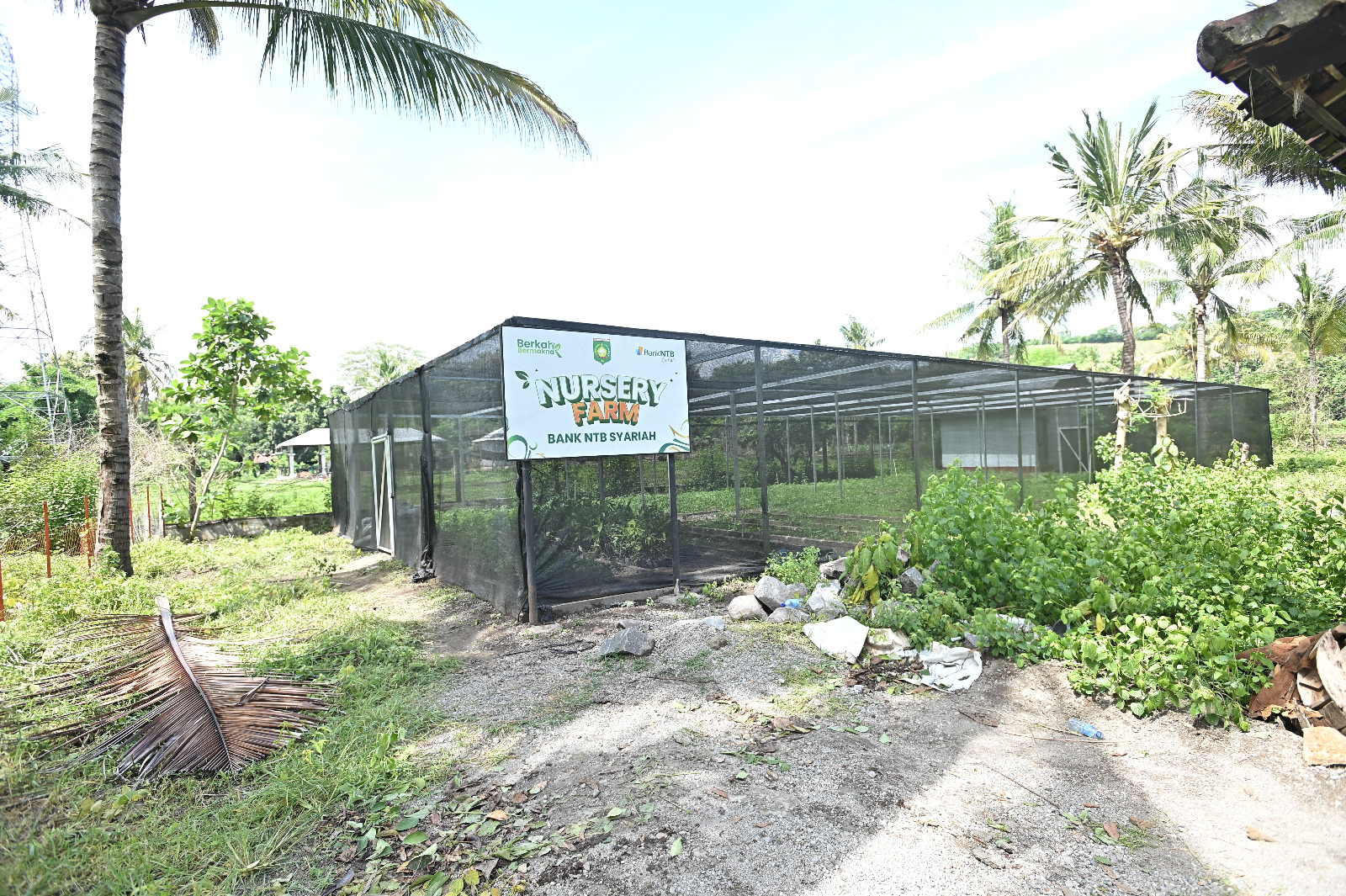 Bank NTB Syariah menyerahkan fasilitas Nursery Farm (Kebun Bibit) sebagai investasi jangka panjang bagi kelestarian alam dan kesejahteraan ekonomi masyarakat Bumi Sabalong Samalewa.