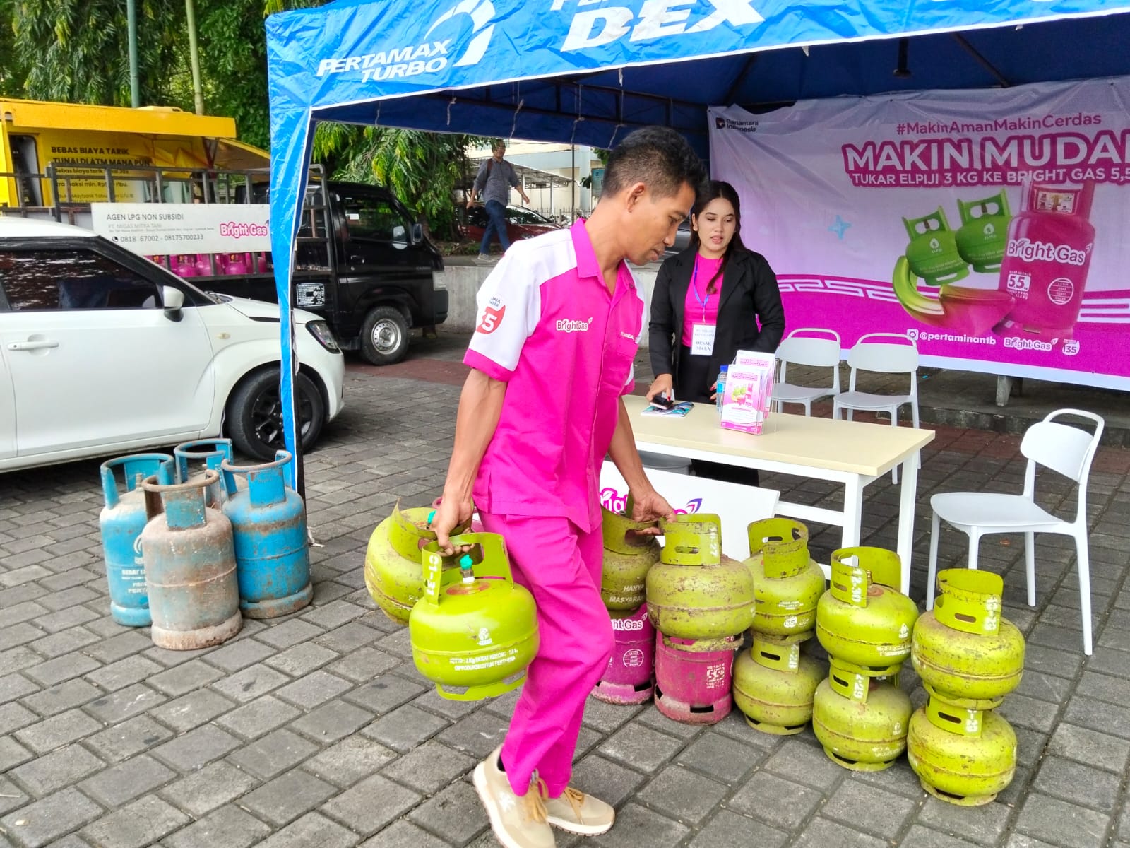 Tukar gas melon