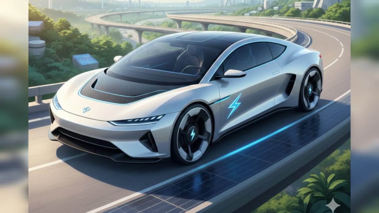 Ilustrasi mobil listrik