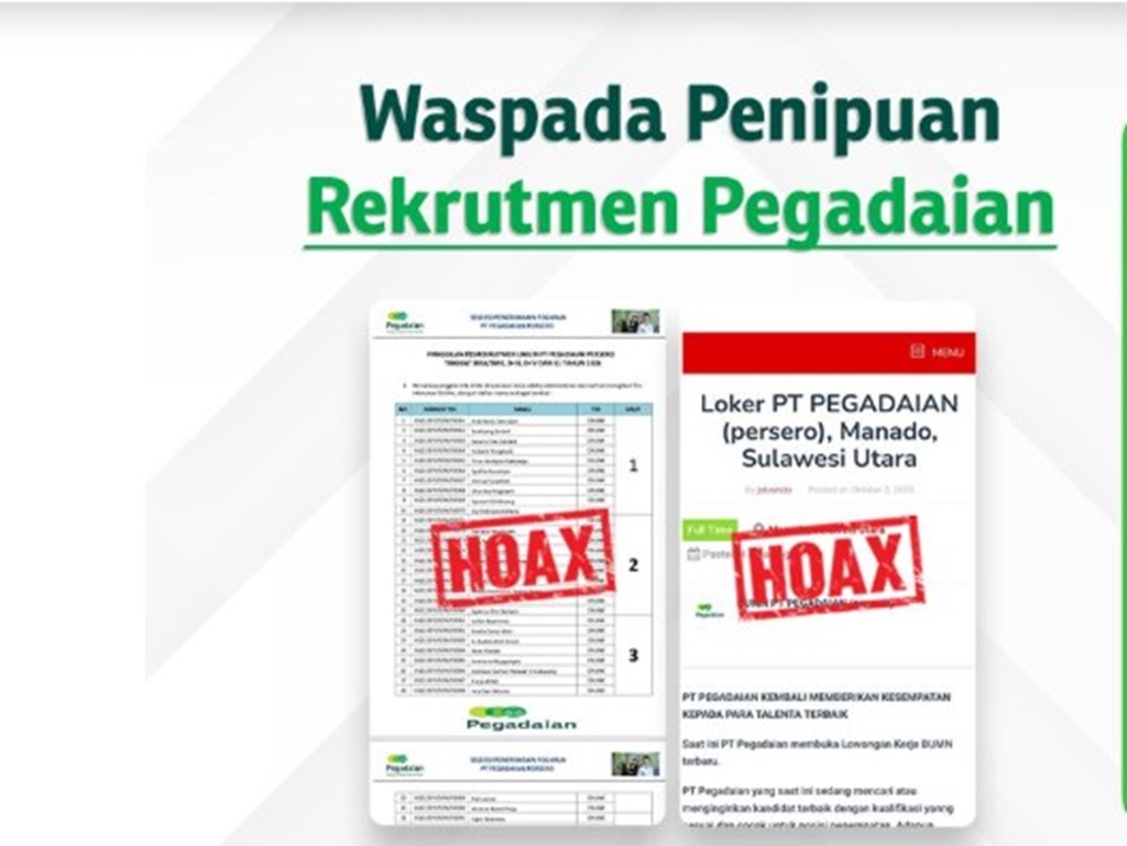 Modus Penipuan Makin Canggih, Pegadaian Minta Masyarakat Waspada
