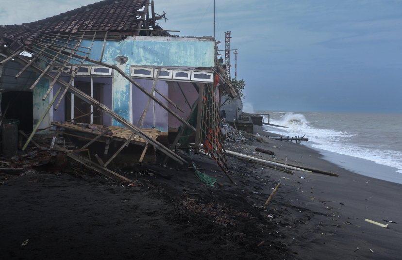 Rumah terdampak banjir rob