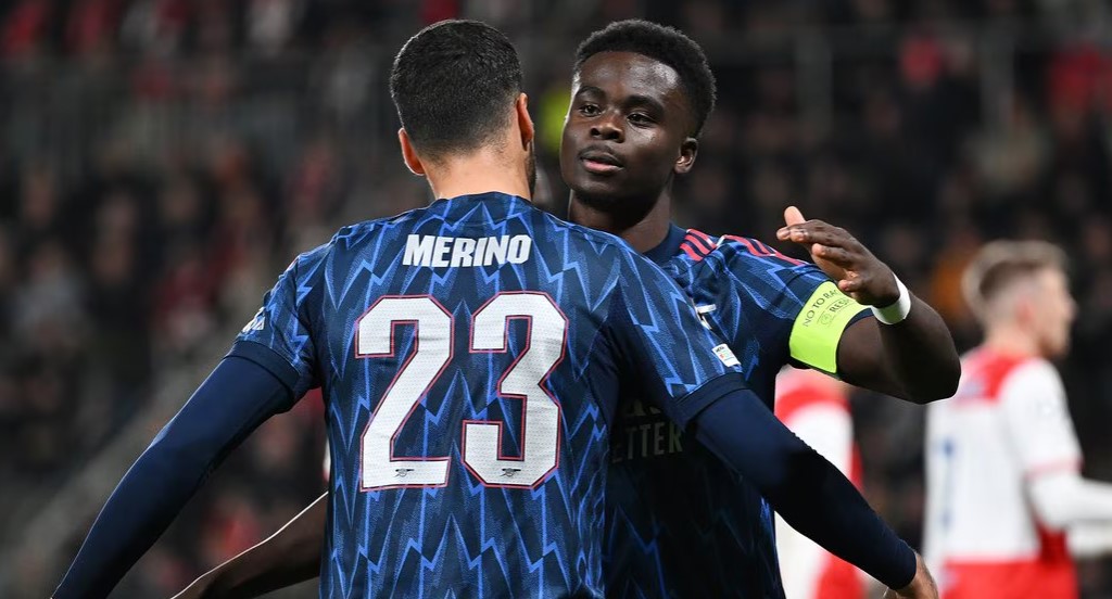 Bukayo Saka dan Mikel Merino terancam absen membela Arsenal saat menghadapi Chelsea di Carabao Cup.