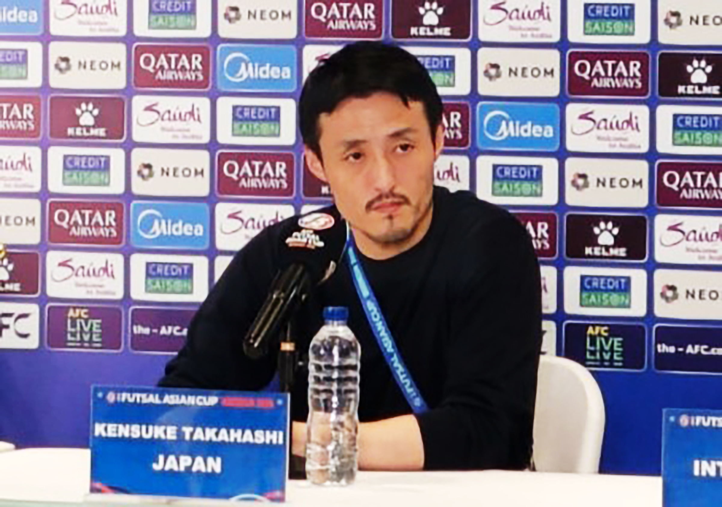 Pelatih Futsal Jepang Kensuke Takahashi.