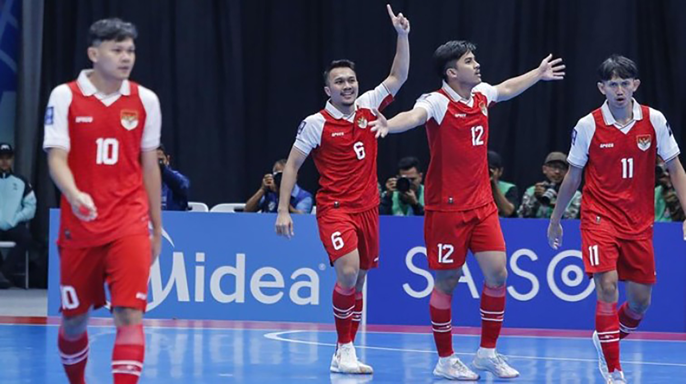 Para pemain timnas futsal Indonesia. (Dok. Antara)