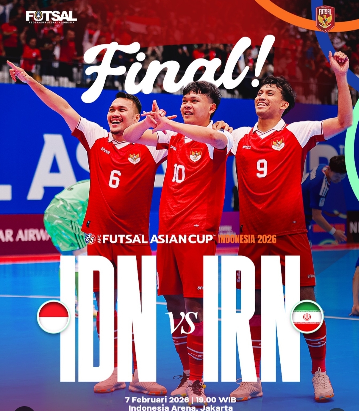 Siap cetak sejarah di Piala Asia Futsal 2026. (Ig: timnasfutsal)