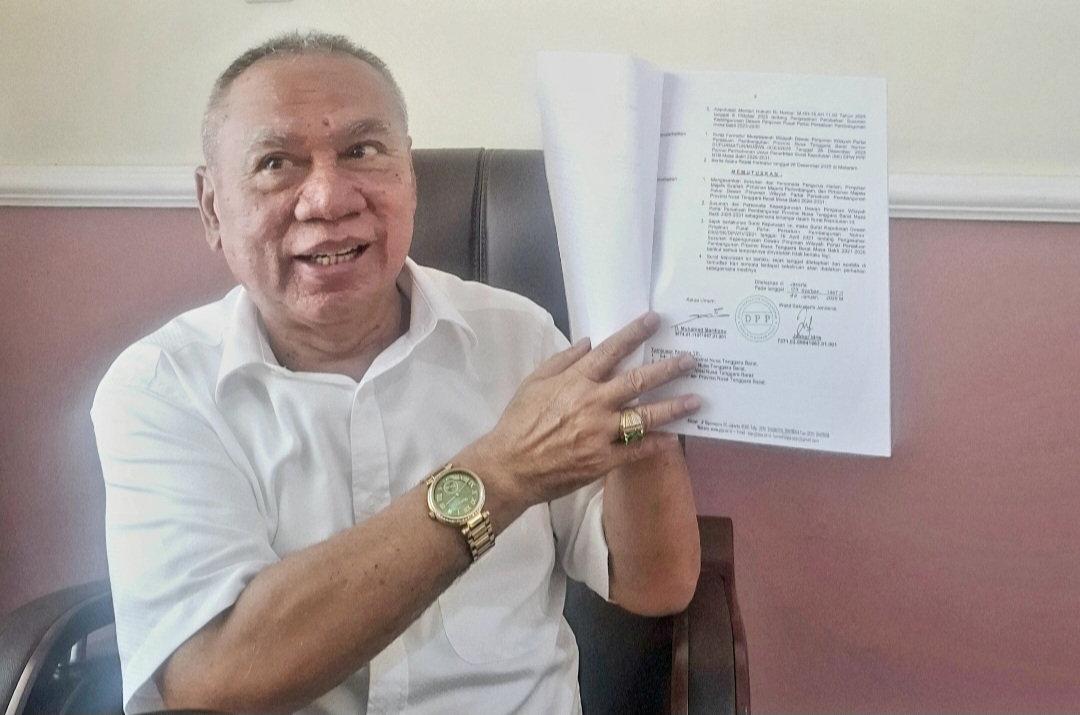 Jika dilaporkan ke Kejaksanaan, Ketua DPW PPP NTB H Muzihir ancam melaporkan balik tiga ketua DPC PPP.