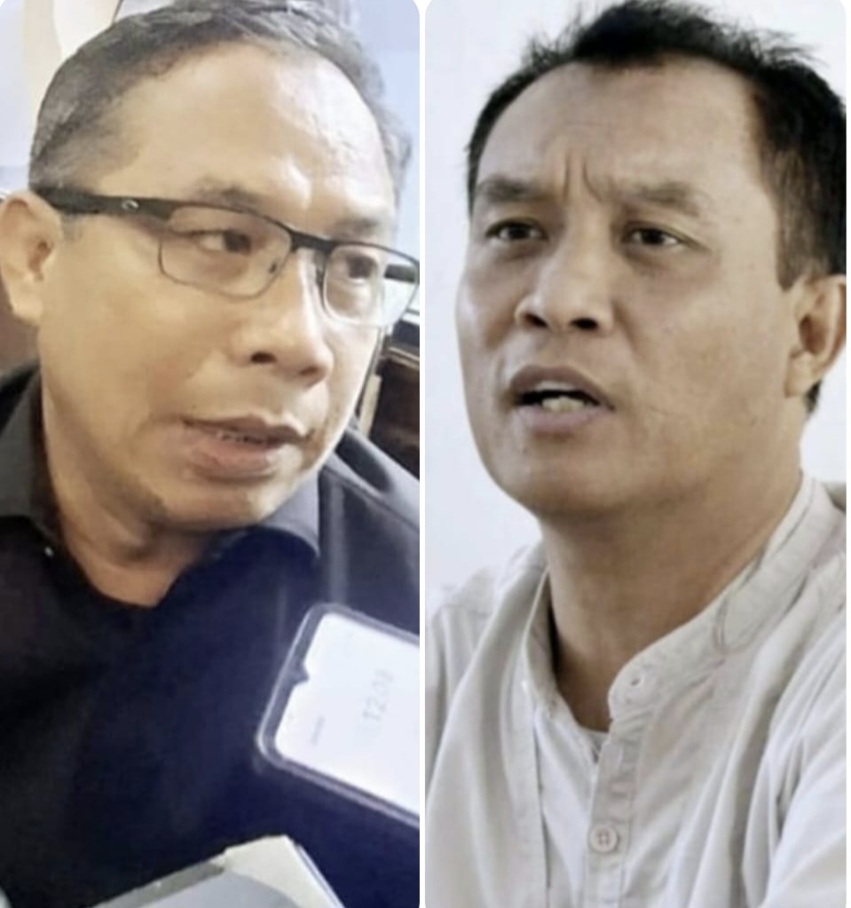 Anggota DPRD NTB Muhammad Aminurlah (kiri) dan Made Slamet (kanan) mendorong pimpinan dewan memanggil TAG-P3K gubernur.