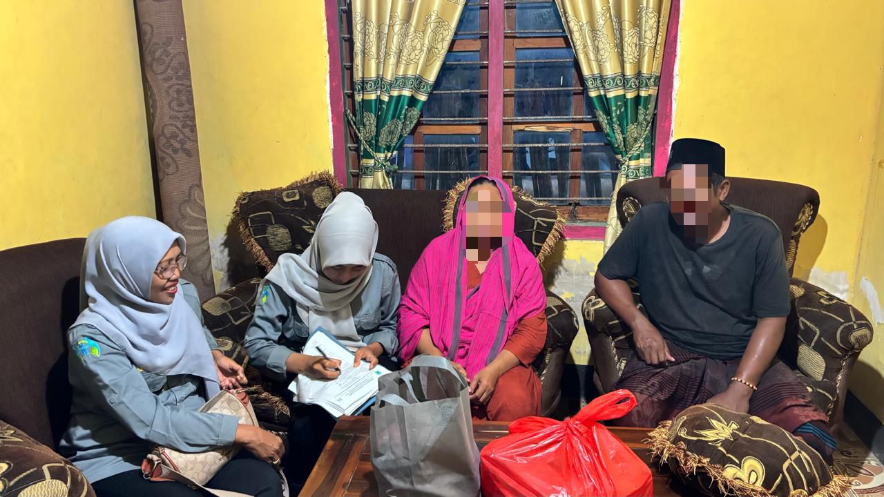 Proses assesment yang dilakukan tim DP3A Dompu.