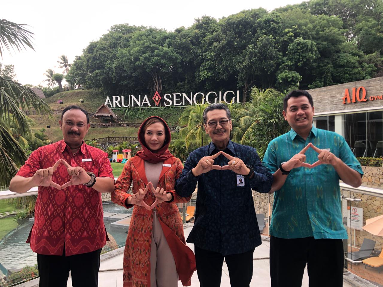 Direksi PT DLU dan manajemen Aruna Senggigi Resot & Convention Optimistis menatap 2026.