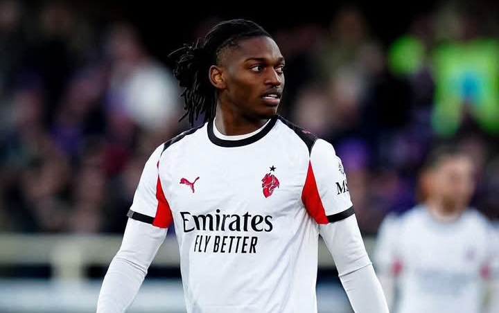 Pencetak gol kedua AC Milan Rafael Leao. 