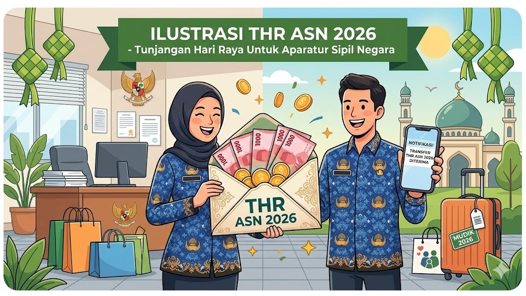 Ilustrasi THR ASN 2026