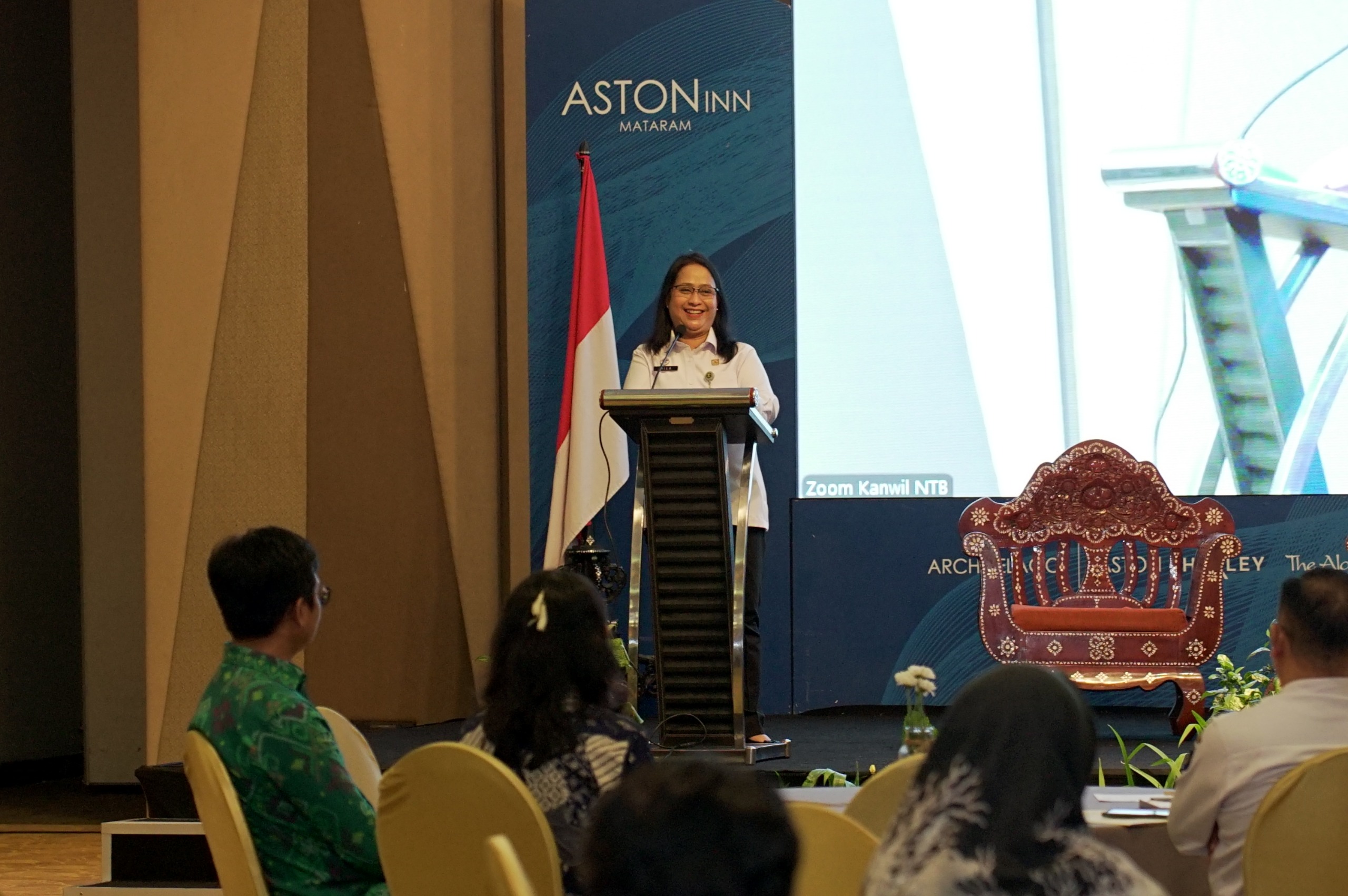 PATEN BERNILAI EKONOMI: Kepala Kantor Wilayah (Kanwil) Kemenkum NTB, I Gusti Putu Milawati saat membuka kegiatan Diseminasi Paten 2026 di Mataram, Rabu (4/3).