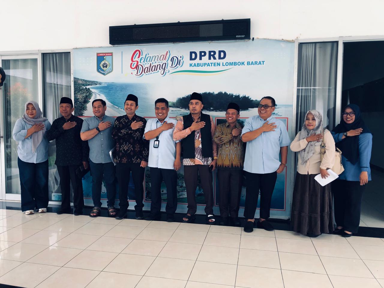 SETUJU: DPRD Lombok Barat usai mendengar sosialisasi penyesuaian tarif Perusahaan Air Minum Giri Menanang (Perseroda).