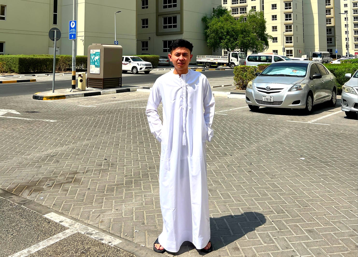ISTIQOMAH: Ilham Satriadi, pekerja migran asal Gerung, Lombok Barat yang bekeja di Dubai.  