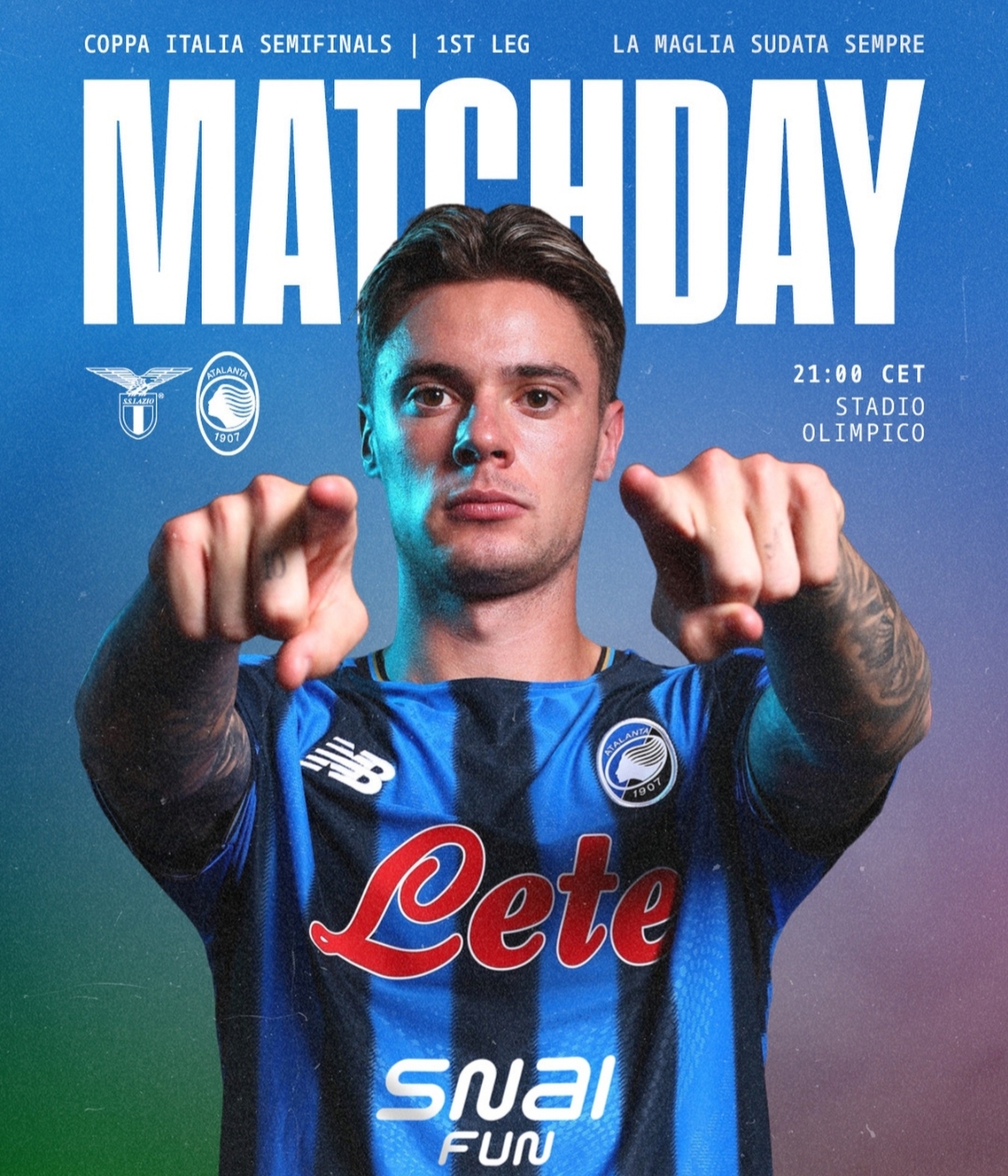 Semifinal Coppa Italia, Lazio akan menjamu Atalanta, Kamis dini hari (5/3). (IG Atalantafc)
